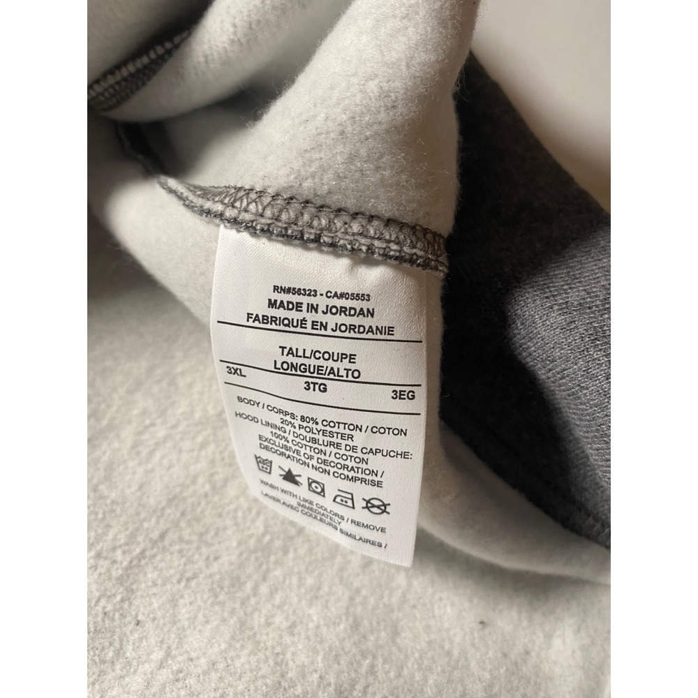 Nike Sportswear Club Fleece Hoodie Mens 3XLT Gray Pullover BV2654-071 Tall - Picture 4 of 7